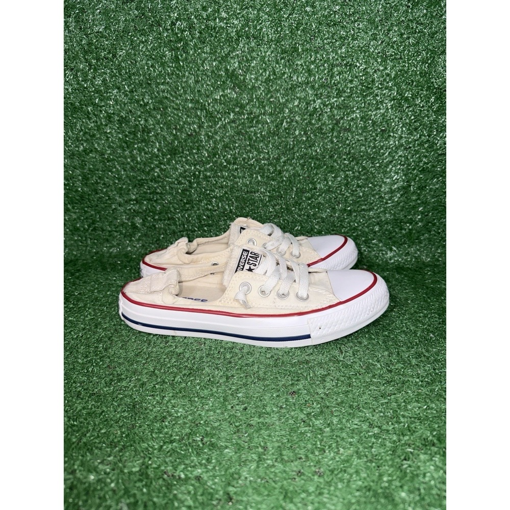 Converse Women 6 CT All Star Shoreline White Casual Shoe Comfort Slip On Sneaker